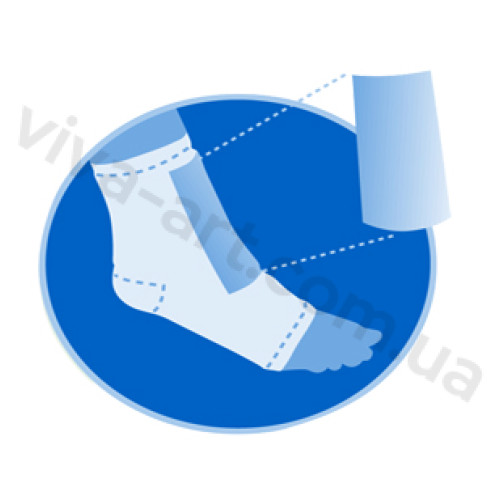 Носок с гелевой защитой голени, размер на выбор, шт.